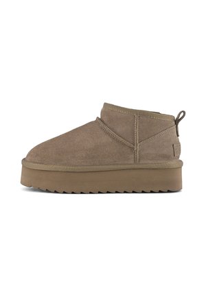 Bottines à plateau - taupe