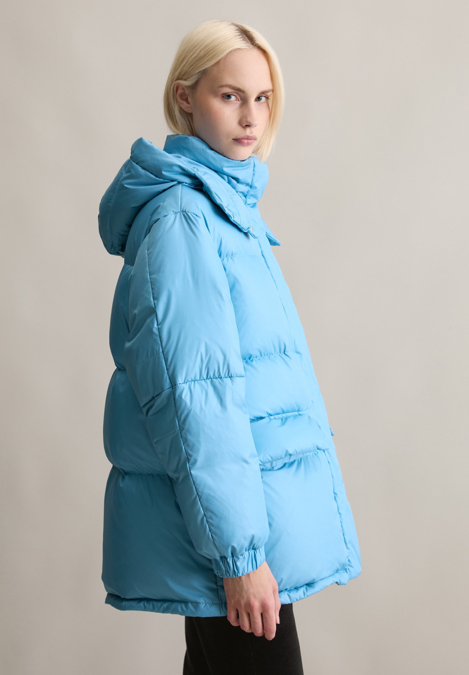 Marc O'Polo DENIM WOVEN OUTDOOR DOWN JACKETS - Down coat - azure