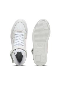 Puma CARINA STREET MID - Visoki športni copati - white frosty pink feather gray