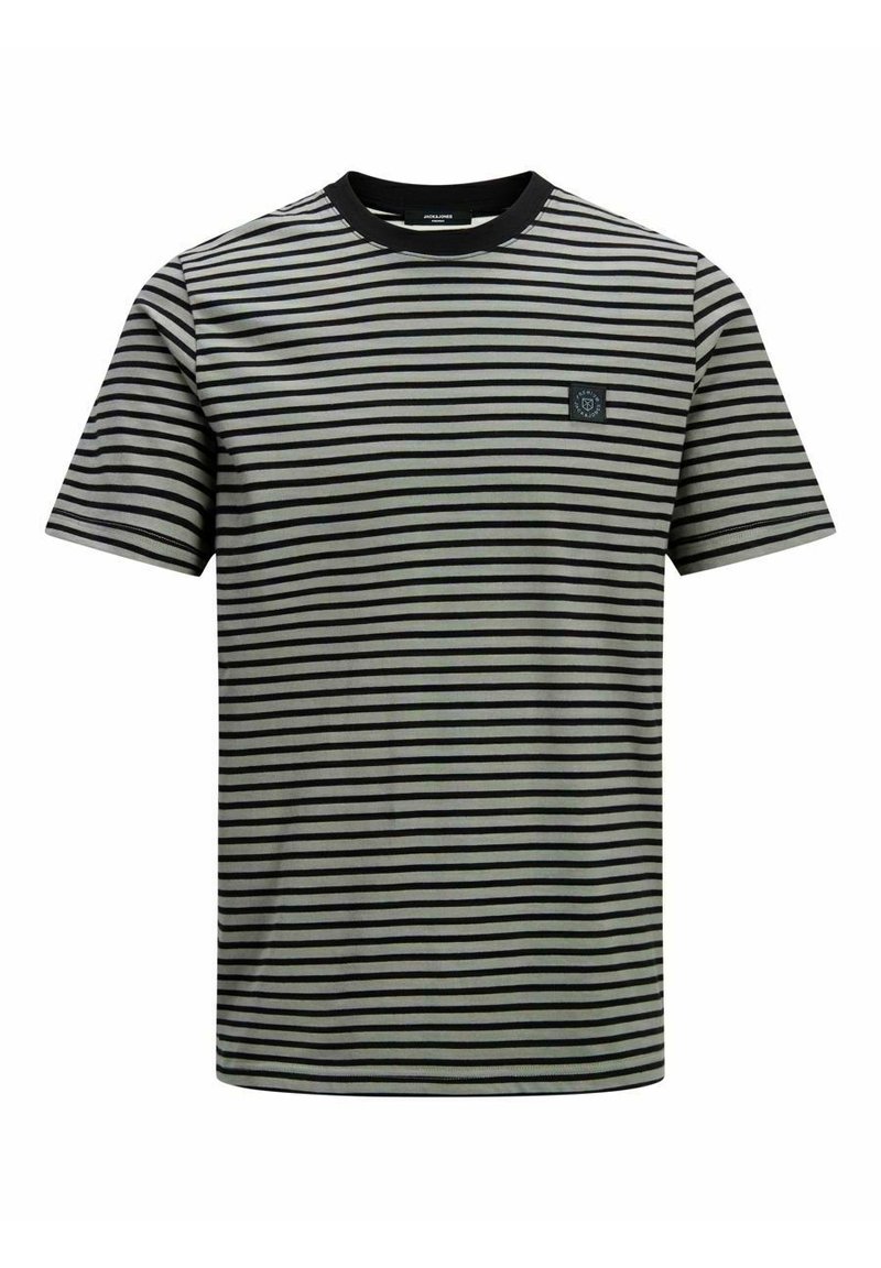Jack & Jones PREMIUM GESTREIFTES - Camiseta estampada - new sage