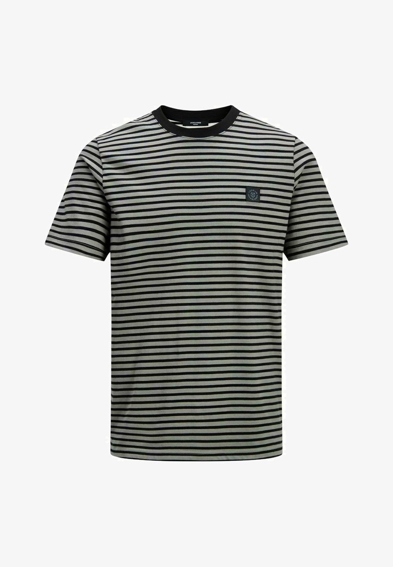Jack & Jones PREMIUM GESTREIFTES - Camiseta estampada - new sage