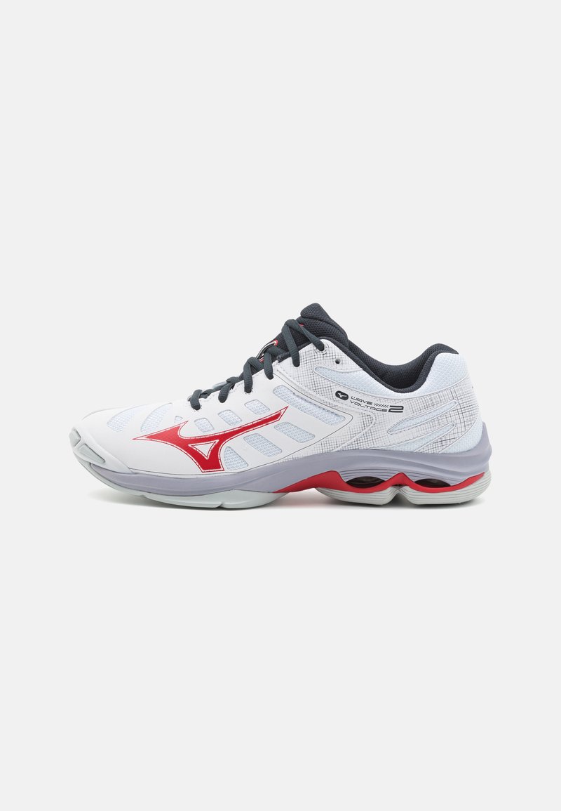 Mizuno WAVE VOLTAGE 2 - Volleyball shoes - white/salsa/black