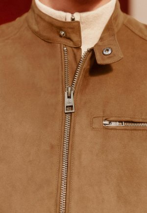 Next, Veste en similicuir - brown