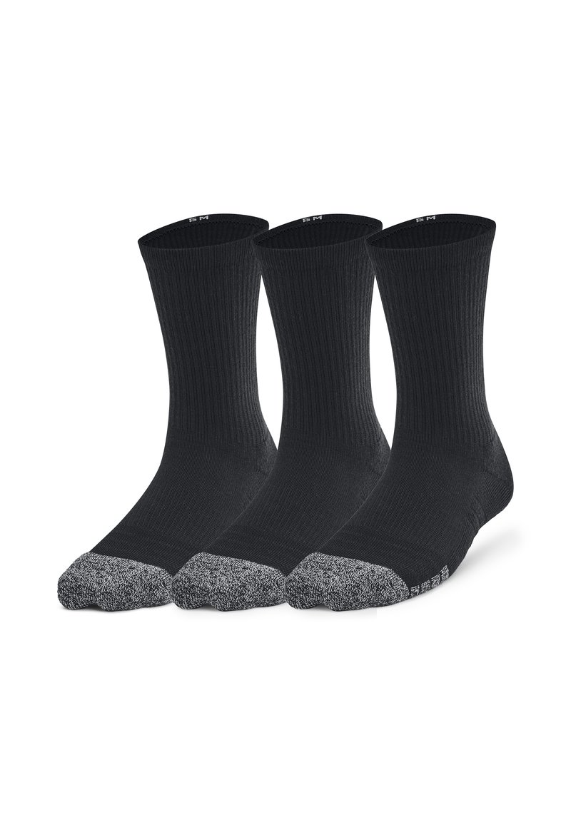 Under Armour HEATGEAR 3PK CREW YTH Sports socks black Zalando.co.uk