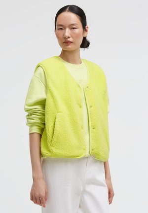 SENSES.THE LABEL, SENSES.THE LABEL WESTE SV:EA IM SHERPA-LOOK - Waistcoat - cool lime