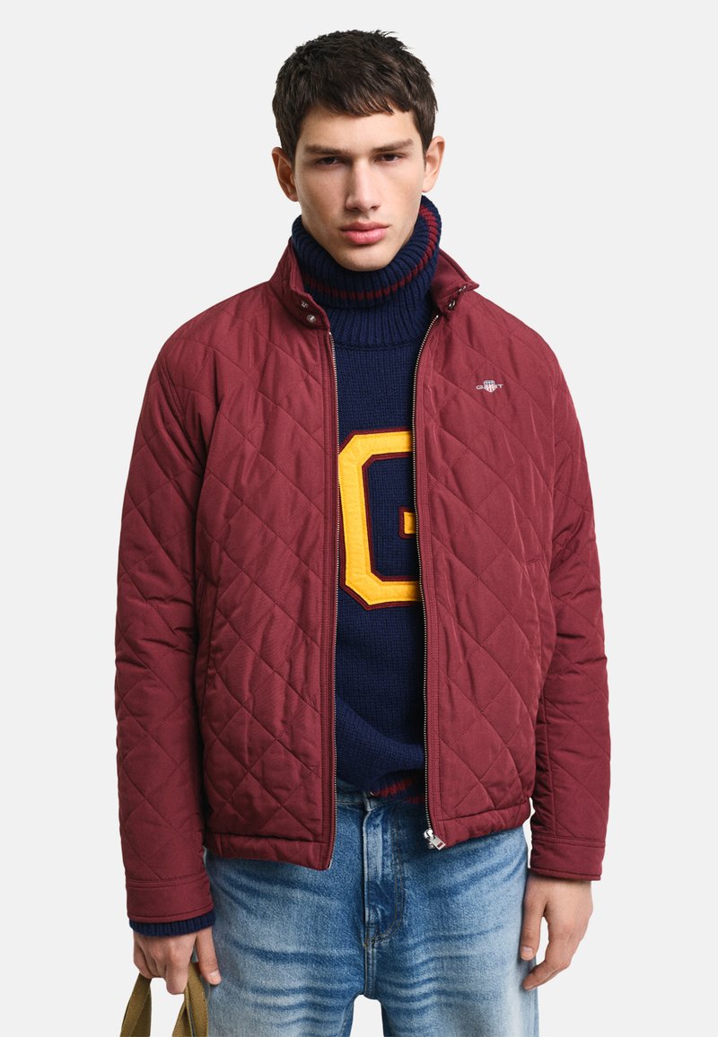 GANT QUILTED WINDCHEATER - Light jacket - wine red