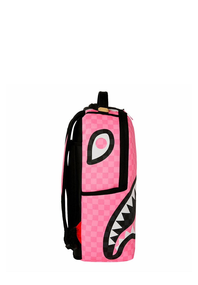 pink drip zaino con bocca di squalo