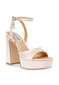 Steve Madden TRANSPIRE - Sandalen met hoge hak - champ satin