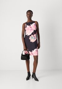 DKNY SQUARE NECK - Laisvo kirpimo suknelė - black