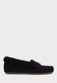 BARNSBURY SHEARLING TRIM SUEDE DRIVER - Moccasins - black