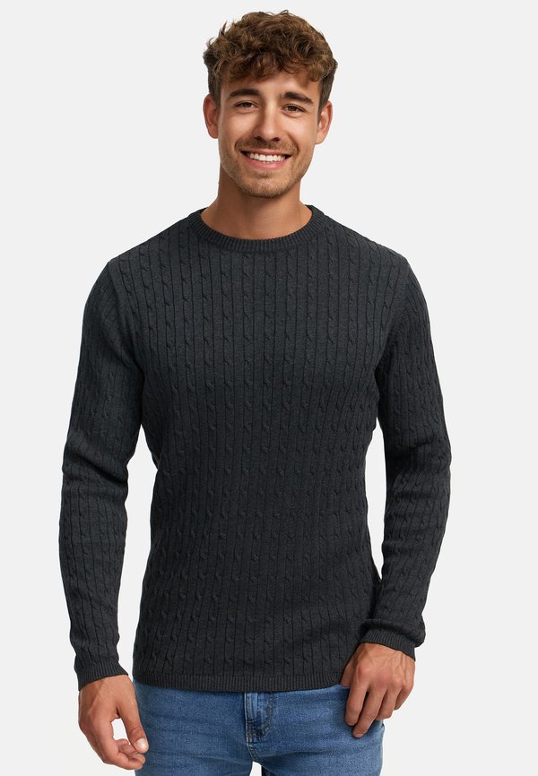 KSCABLE - Strickpullover - charcoal mix