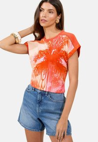 Lipsy REGULAR FIT - Marškinėliai su spaudiniu - orange