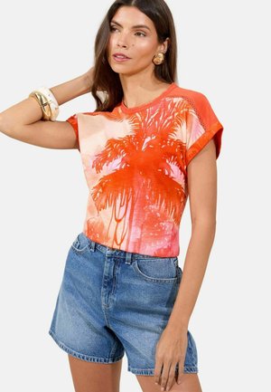 Lipsy REGULAR FIT - Marškinėliai su spaudiniu - orange