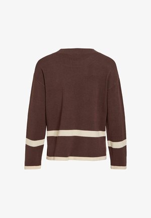 VILA, STRICKPULLOVER - Džemper - coffee bean