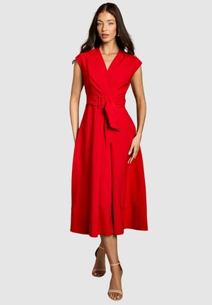 Coast, COAST FAUX WRAP - Freizeitkleid - flame red