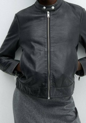 Giacca di pelle - black