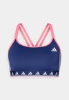 HYPERGLAM DOUBLE STRAP COLOR POP BRALETTE - Light support sports bra - dark blue/white/pink fusion