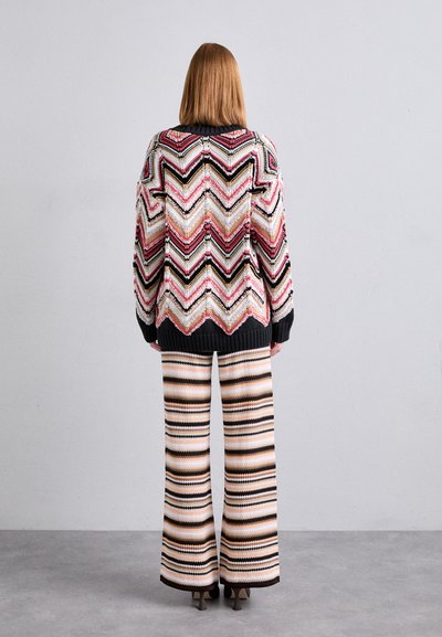 Missoni TROUSERS - Kelnės - coffee/multicolor