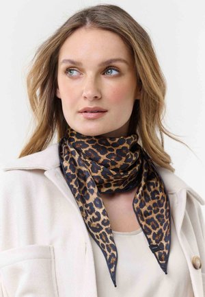 FRAAS, DIAMOND SHAPE MIT LEO-DESIGN - Tuch - pepper