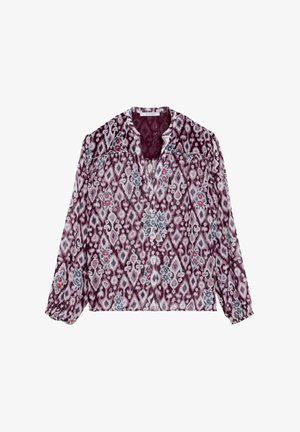 Scalpers, SCALPERS IKAT BLOUSE - Blusa - pink burgundy