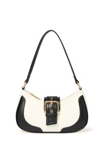 WENDY PANEL BUCKLE SHOULDER BAG - Handbag - black/ivory