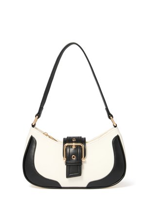 WENDY PANEL BUCKLE SHOULDER BAG - Borsa a mano - black/ivory