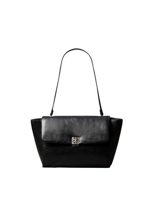 Calvin Klein, EMBLEM HW PADDED SATCHEL - Handtas - black