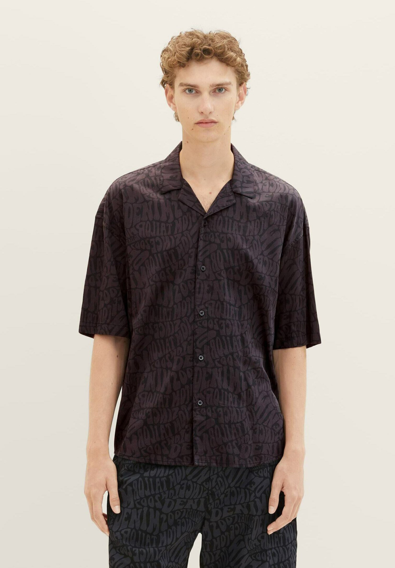 Chemise Overshirt Tom Tailor Denim - Coupe Relaxed, Gris, 100% Coton - Taille S à XXL