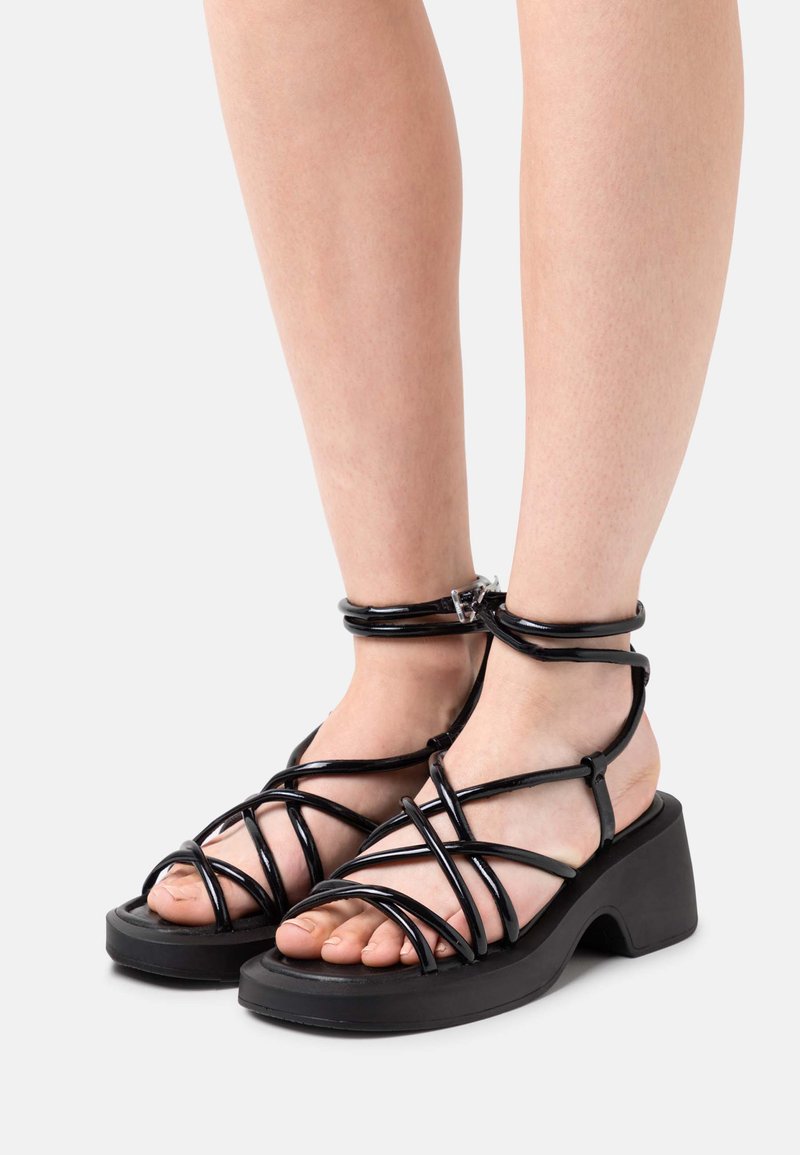 Bronx VITA - Sandálias de plataforma - black