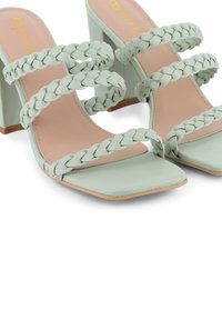 Blogger Mules de tacón - verde