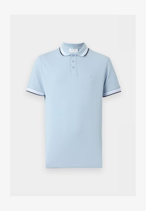Pier One, CONTRAST SHORT SLEEVES POLO SHIRT - Polo - blue fog