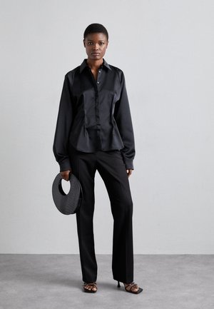 Sara Battaglia HIGH WAIST PANTS - Παντελόνι - black