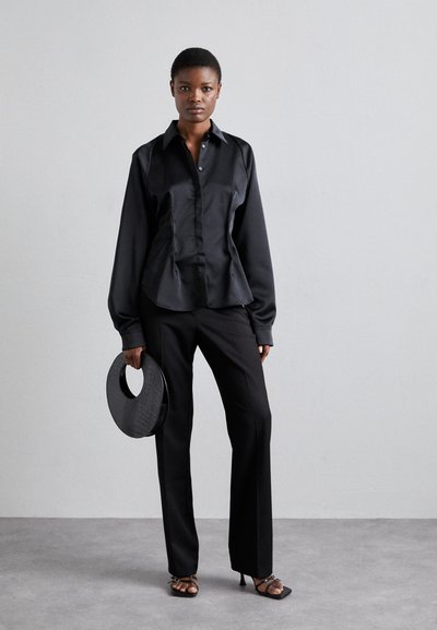 Sara Battaglia HIGH WAIST PANTS - Παντελόνι - black
