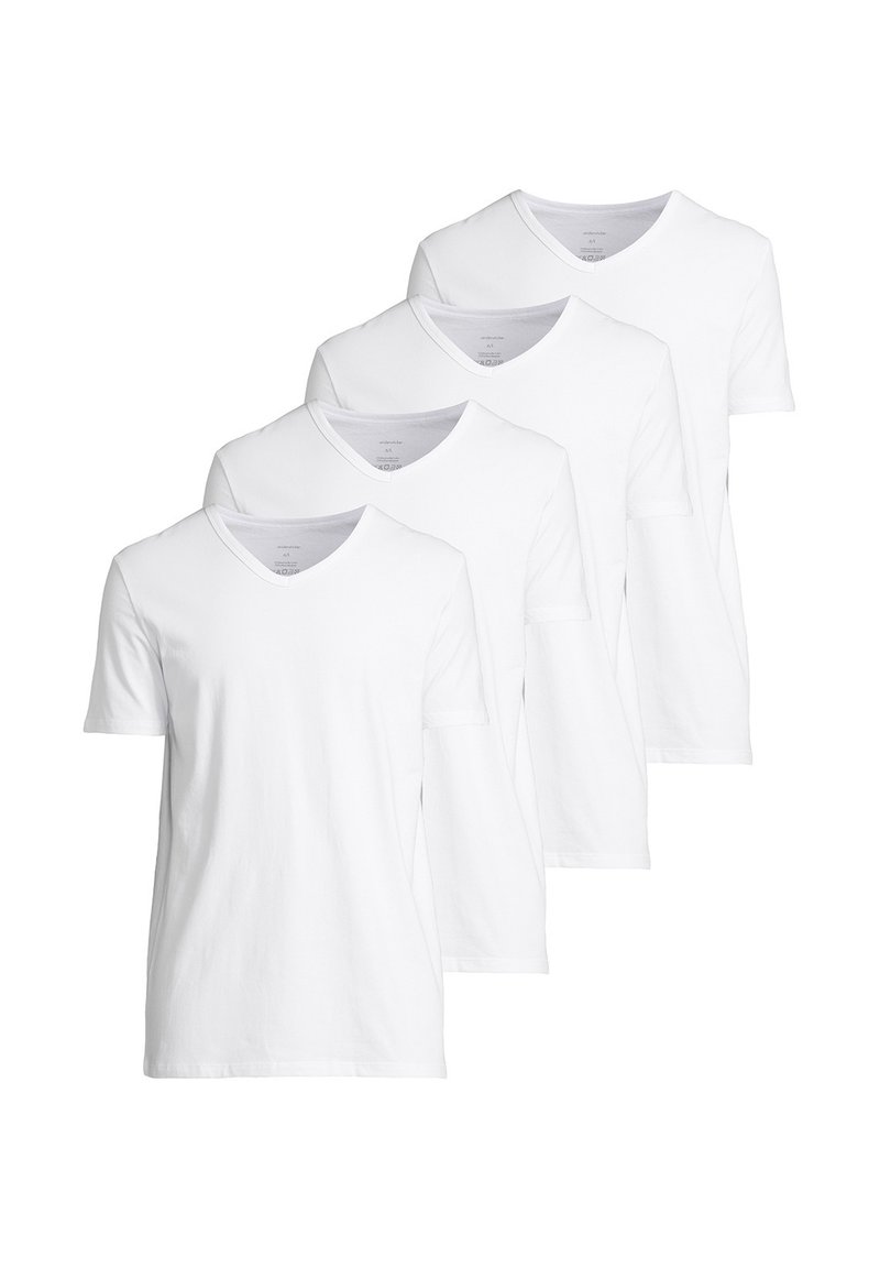 Seidensticker 4er Pack Herren Unterhemden T-Shirt Kurzarm Mit V
