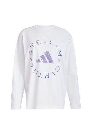 adidas by Stella McCartney GRAPHIC LONG SLEEVE  - T-shirt à manches longues - white   alpine violet-smc