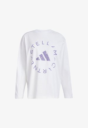 adidas by Stella McCartney GRAPHIC LONG SLEEVE - T-shirt à manches longues - white alpine violet-smc