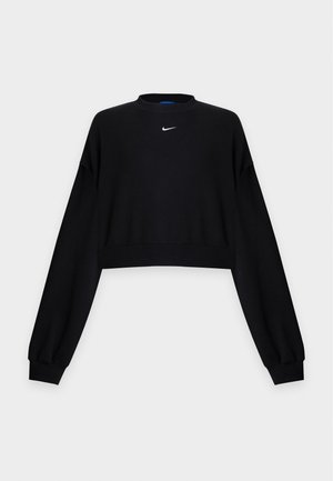 Nike Sportswear, CROP CREW - Суитшърт - total black/sail