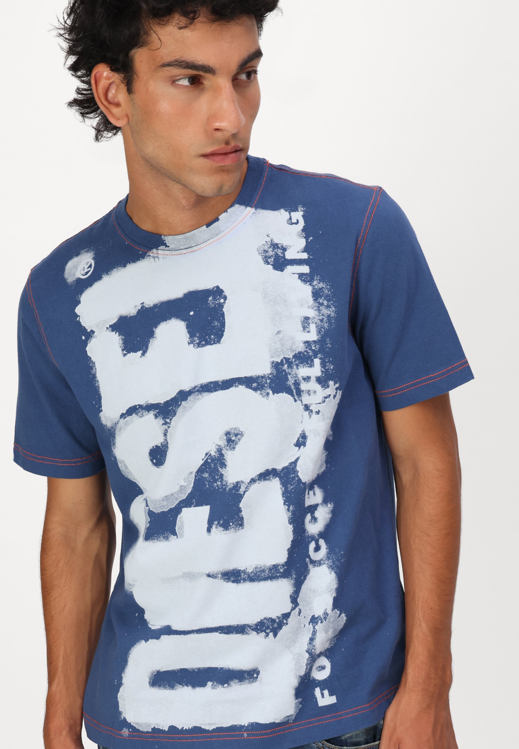 Diesel Print T-shirt - blue - Zalando.co.uk