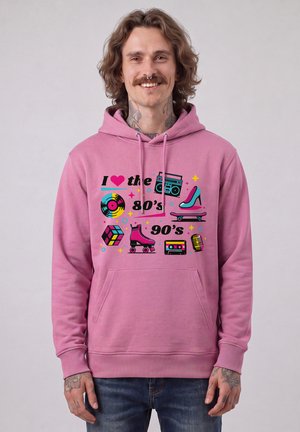 watapparel, 80S LOVE UNISEX - Sweat à capuche - bubble pink