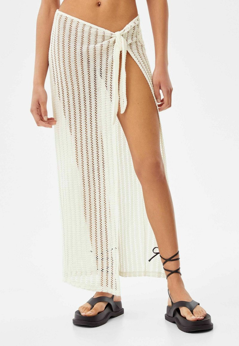 Damen Jeansröcke | Bershka Wickelrockoff white/offwhite - ZX79213 Damen Jeansröcke | Bershka Wickelrockoff white/offwhite - ZX79213