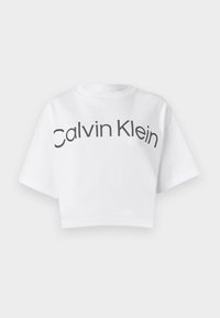 BOXY LOGO GRAPHIC TEE - T-shirts med print - brilliant white