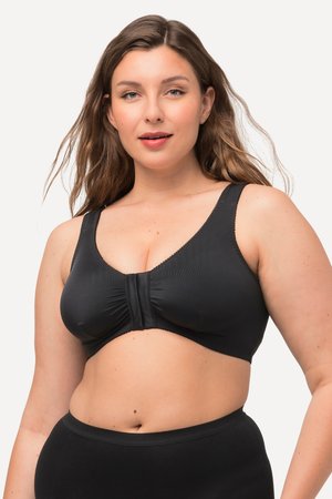 Ulla Popken, BÜGELLOSER VORDERVERSCHLUSS GEPOLSTERTE BREITE TRÄGER KEIN EINSCHNEIDEN - Bustier - black