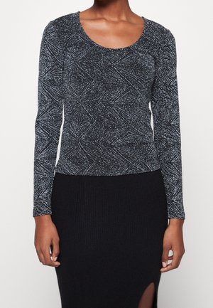 ONLY T-shirt à manches longues - black