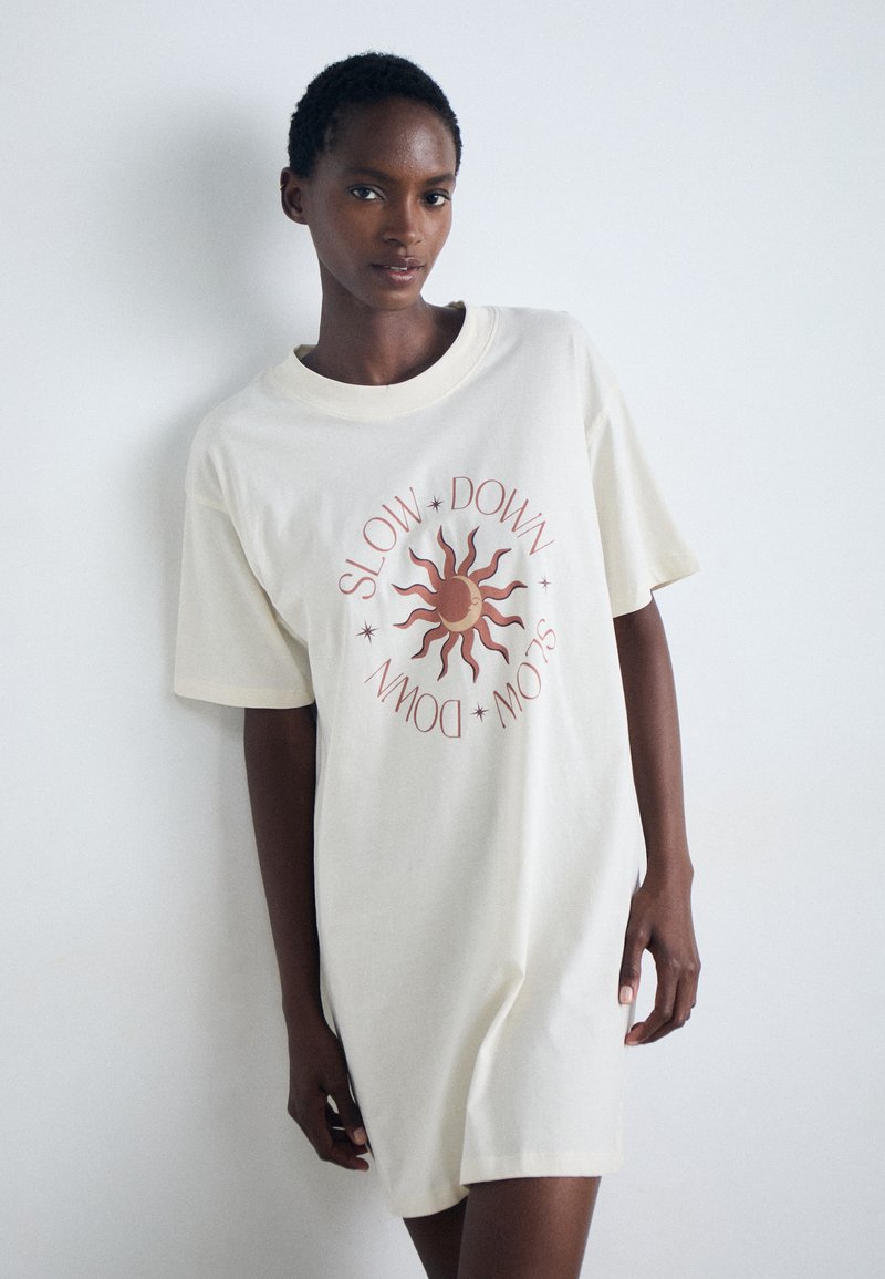 Lindex NIGHTDRESS BIG T - Nightie - white - Zalando.ie