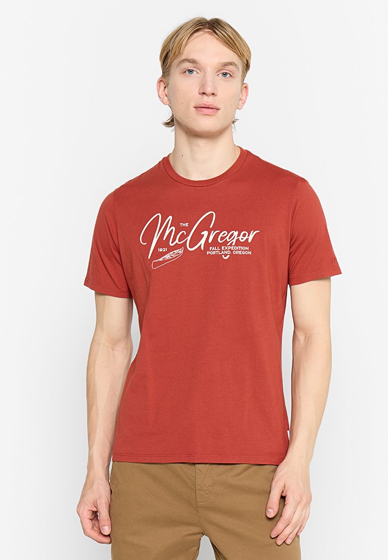 McGregor T-shirt print rood