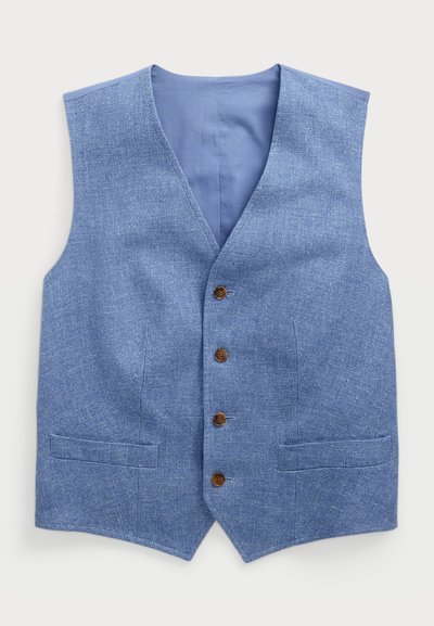 Polo Ralph Lauren LINEN COTTON TWILL WAISTCOAT - Waistcoat - blue