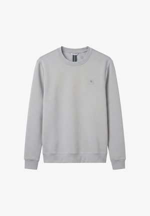 Antony Morato, SWEATSHIRT REGULAR FIT INTERLOCK FABRIC WITH PLATE ON HEART - Sudadera - stone