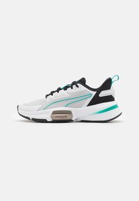 Puma PWRFRAME TR 3 - Zapatillas de entrenamiento - feather gray/black/sparkling green
