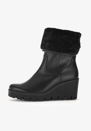Gabor Bottines compensées - black