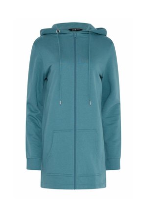 Long Tall Sally, LONGLINE HOODIE - Sudadera con cremallera - blue